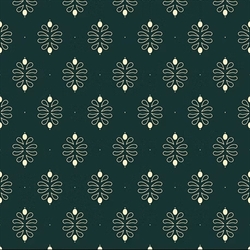 EQP Patchworkstof - Damask - Peacock